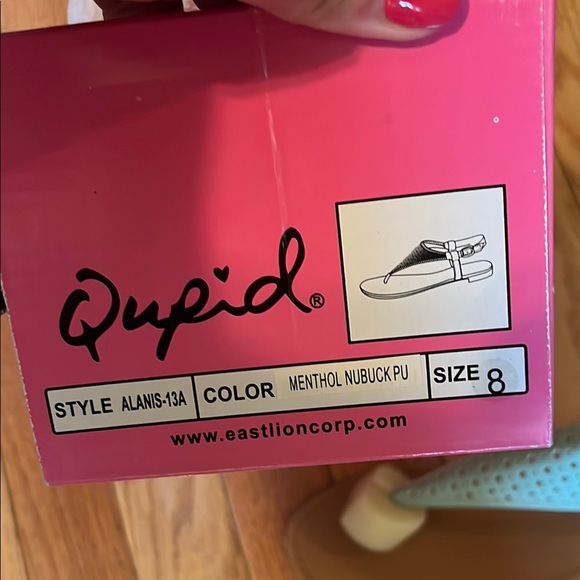 Mint Green Perforated Sandals - Picture 5 of 5